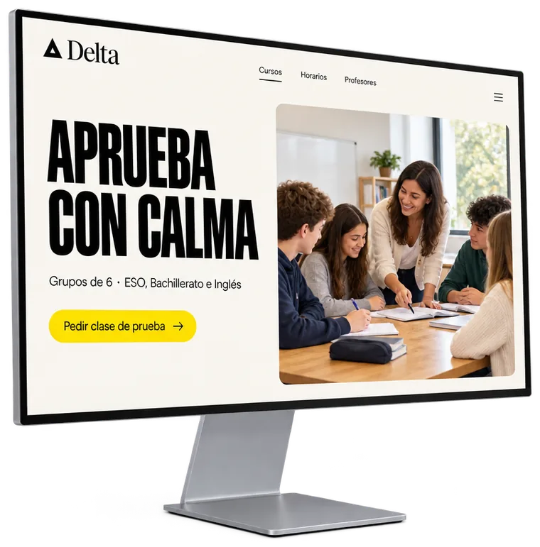 La misma web, renovada, en una pantalla nueva