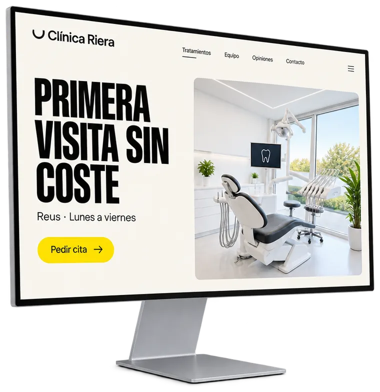La misma web, renovada, en una pantalla nueva