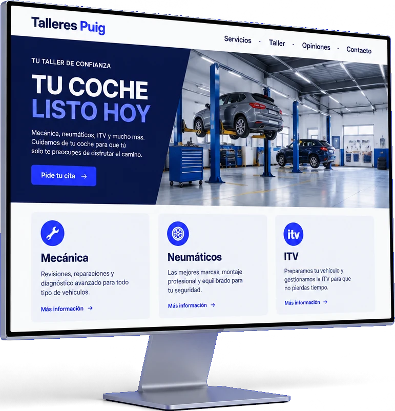 La misma web, renovada, en una pantalla nueva