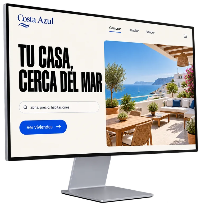 La misma web, renovada, en una pantalla nueva