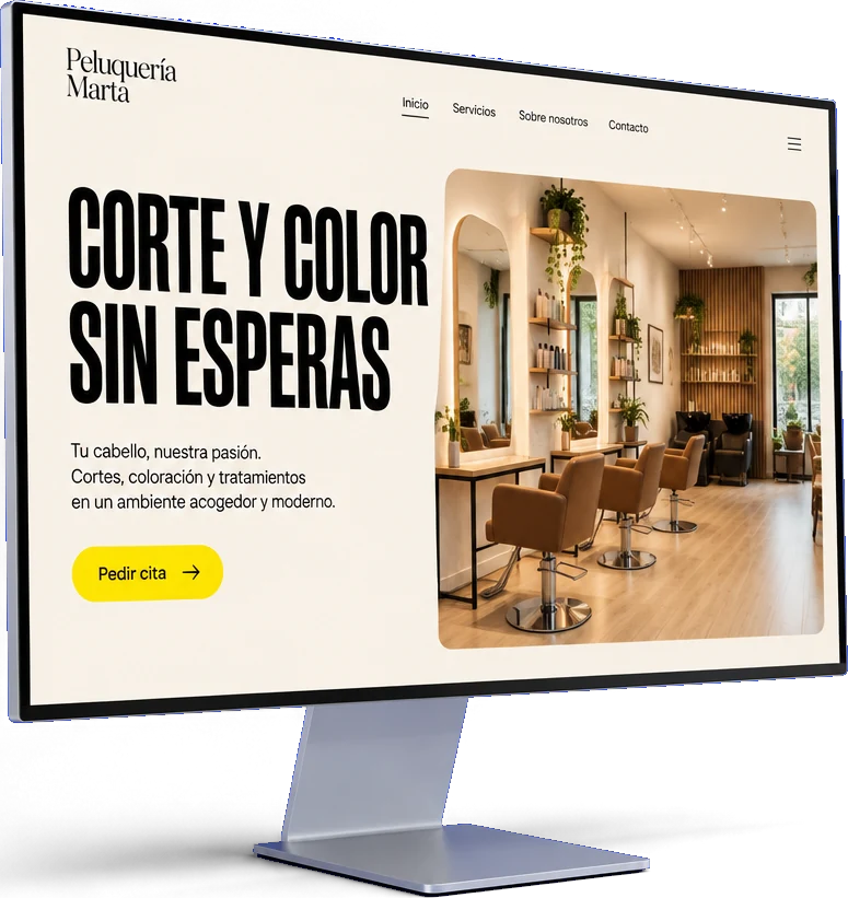 La misma web, renovada, en una pantalla nueva