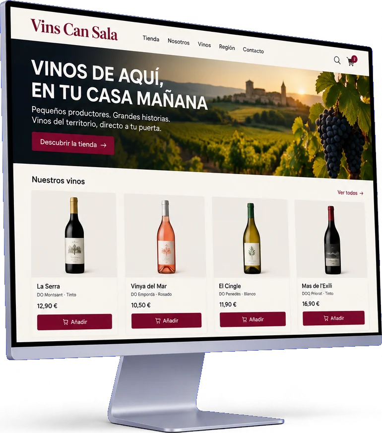 La misma web, renovada, en una pantalla nueva