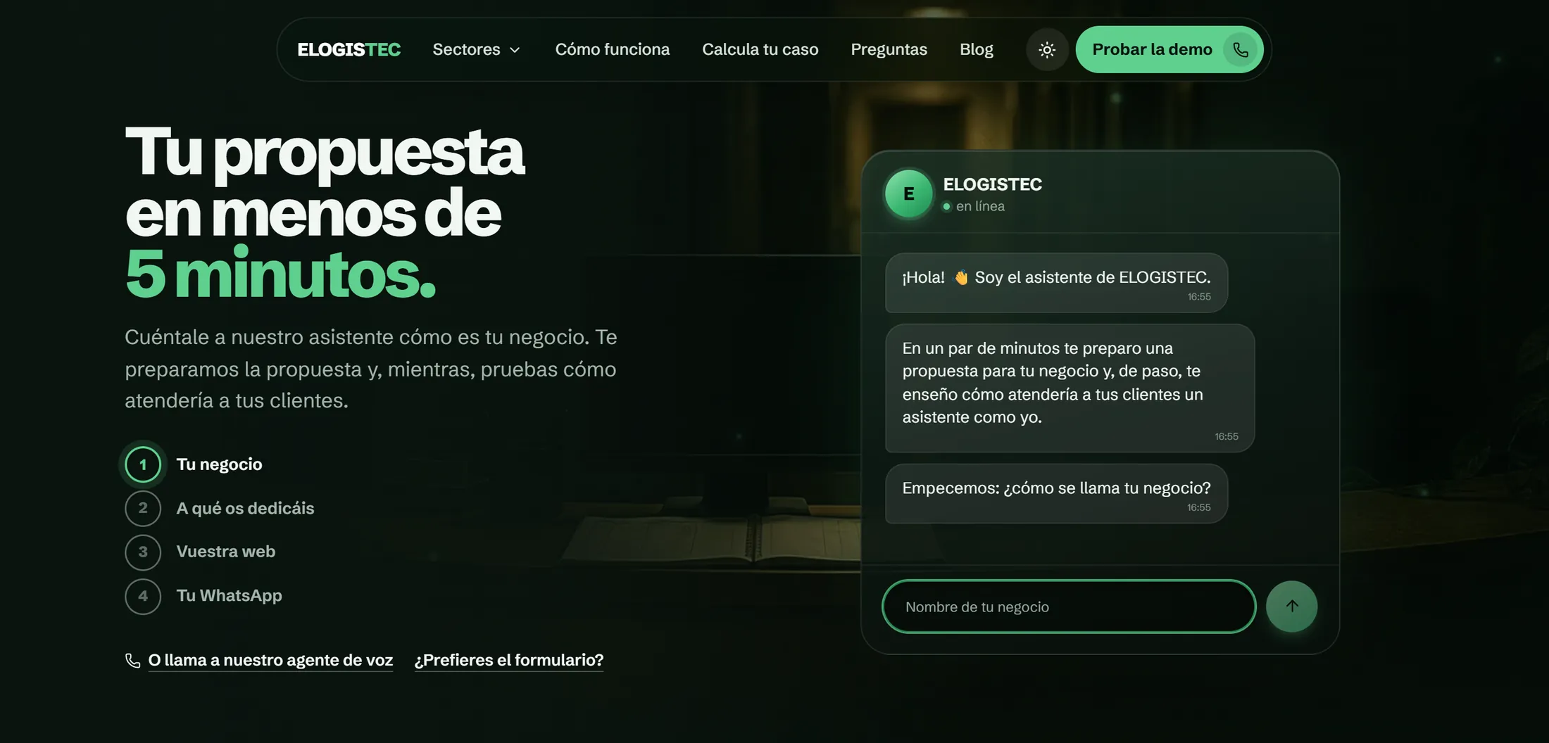 ELOGISTEC: Asistente que prepara tu propuesta
