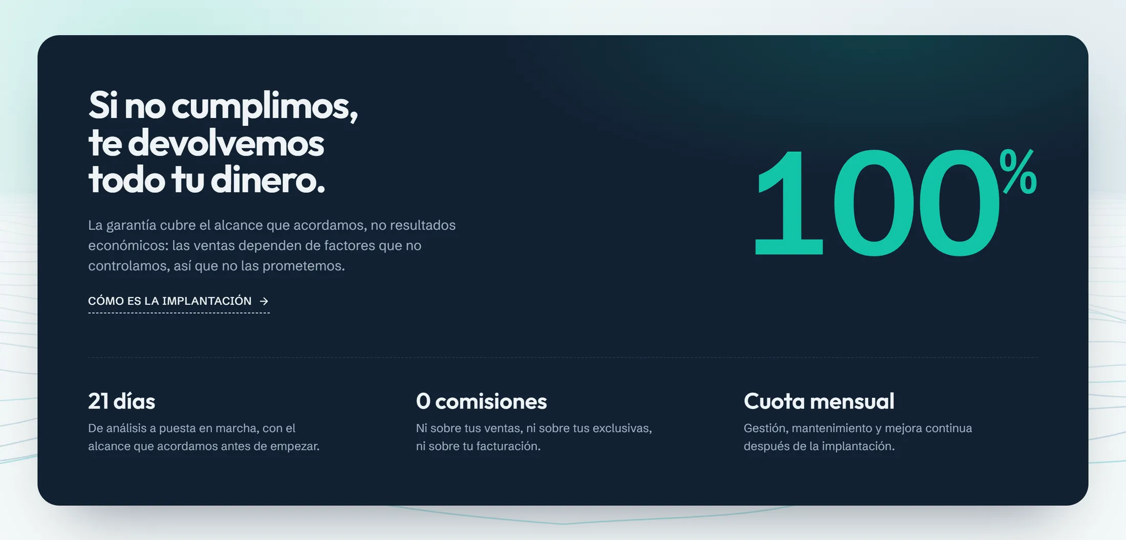 InmoVoz: Garantía de devolución